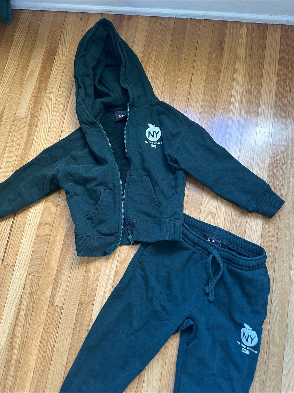 Kith Kids Forest Green Hoodie & Joggers Set